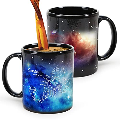 Skorpion Tasse, Sternbild Kaffeetasse, erhitztes Wasser Verfärbung,Zodiac Constellation Cup 11oz, magische Tassen. von MUGKISS