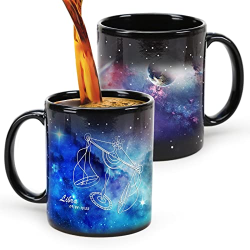 Waage Tasse,12oz Sternbild Kaffeetasse,12-Sternbild-Tassen,Keramik beheizte empfindliche Neuheit Kaffeetasse von MUGKISS
