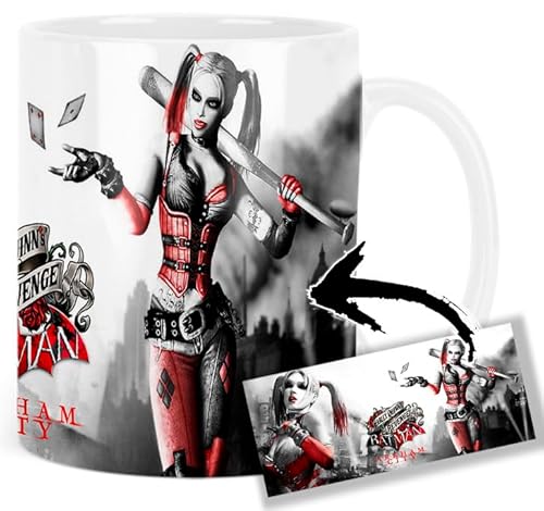 Batman Arkham City Harley Quinn Tasse Keramikbecher Mug von MUGSVILLE