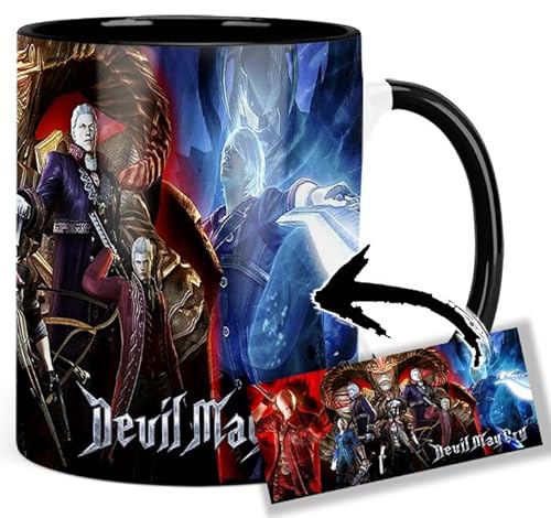 Devil May Cry Tasse Innen & Henkel Schwarz Keramikbecher Mug Devil May Cry Tasse Innen & Henkel Schwarz Keramikbecher Mug von MUGSVILLE