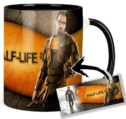Half Life Gordon Freeman Tasse Innen & Henkel Schwarz Keramikbecher Mug Half Life Gordon Freeman Tasse Innen & Henkel Schwarz Keramikbecher Mug von MUGSVILLE