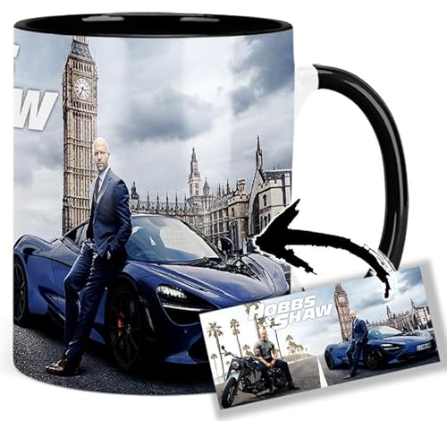 Hobbs & Shaw Dwayne Johnson Jason Statham Tasse Innen & Henkel Schwarz Keramikbecher Mug Hobbs & Shaw Dwayne Johnson Jason Statham Tasse Innen & Henkel Schwarz Keramikbecher Mug von MUGSVILLE