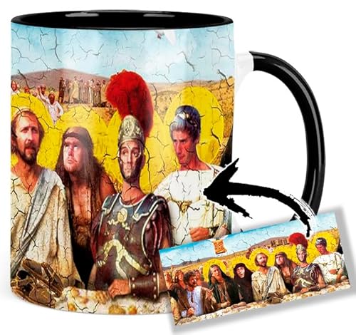 Life Of Brian Monty Python Tasse Innen & Henkel Schwarz Keramikbecher Mug Life Of Brian Monty Python Tasse Innen & Henkel Schwarz Keramikbecher Mug von MUGSVILLE