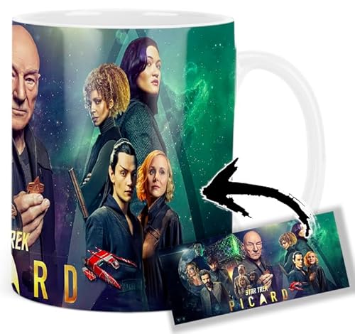 Picard Patrick Stewart Michelle Hurd Jeri Ryan Tasse Keramikbecher Mug AAA Picard Patrick Stewart Michelle Hurd Jeri Ryan Tasse Keramikbecher Mug AAA von MUGSVILLE