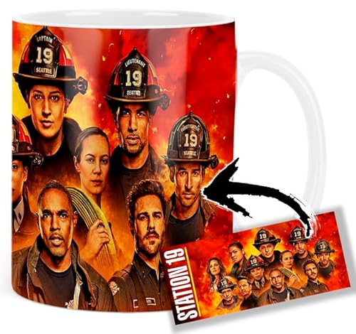 Station 19 Danielle Savre Jaina Lee Ortiz Jason George Tasse Keramikbecher Mug Station 19 Danielle Savre Jaina Lee Ortiz Jason George Tasse Keramikbecher Mug von MUGSVILLE