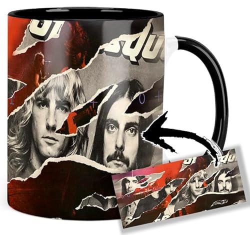 Status Quo Rick Parfitt Francis Rossi Tasse Innen & Henkel Schwarz Keramikbecher Mug von MUGSVILLE