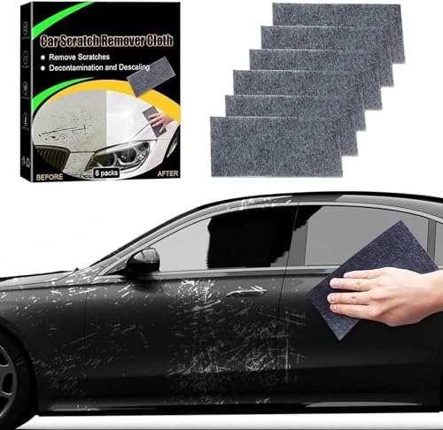 12PCS Nano Sparkle Cloth Car Scratch Remover, New Advanced Nano Car Scratch Remover Easily Repair Scratches, Swirls, Paint Residues, Water Spots and Restore The Original Color of The Car Paint von MUGUOY