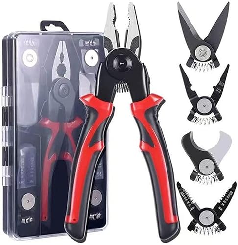 5 in 1 All Purpose Versatile Heavy Duty Tool Kit,Upgraded Multifunctional Pliers Set,Interchangeable Head Tool Set,Dual-Color PVC Handle Pliers,Household Hand Toolbox General Repair Screwdriver Pliers 5 in 1 All Purpose Versatile Heavy Duty Tool Kit,Upgraded Multifunctional Pliers Set,Interchangeable Head Tool Set,Dual-Color PVC Handle Pliers,Household Hand Toolbox General Repair Screwdriver Pliers von MUGUOY