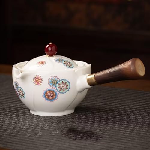 Axurhui Magic Teapot, Magic Teapot Cat, Ceramic Portable Travel Tea Set, 360 Rotation Tea Maker and Infuser, Semi Automatic Tea Set for Home Lazy Chinese Tea Set. (Single Teapot, R) von MUGUOY