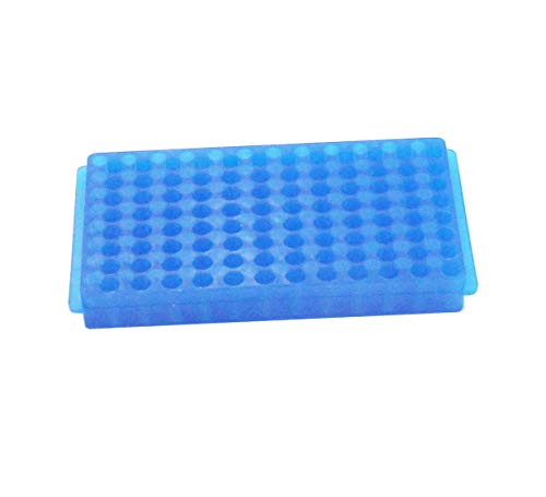 Ampullen Rack Tube Rack Double Panel 96 Positionen für Mikrozentrifuge Röhrchen 0,2-1,5ml von MUHWA