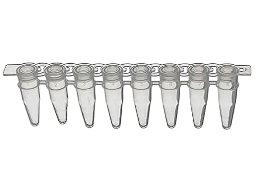 MUHWA 0,2 ml PCR-Tube mit dünner Wand, Streifen mit 8 Tuben, flache Kappen, 200 Streifen MUHWA 0,2 ml PCR-Tube mit dünner Wand, Streifen mit 8 Tuben, flache Kappen, 200 Streifen von MUHWA
