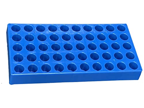 MUHWA Fläschchenständer für 4 ml Fläschchen, 50 Löcher Probenflaschenständer, Φ16mm von MUHWA