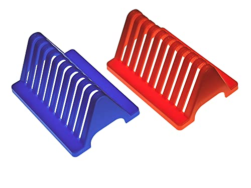 MUHWA Lab Elektrophoretisches Gel-Abtropfgestell für Glas, Orange/Blau, 2 Stück von MUHWA