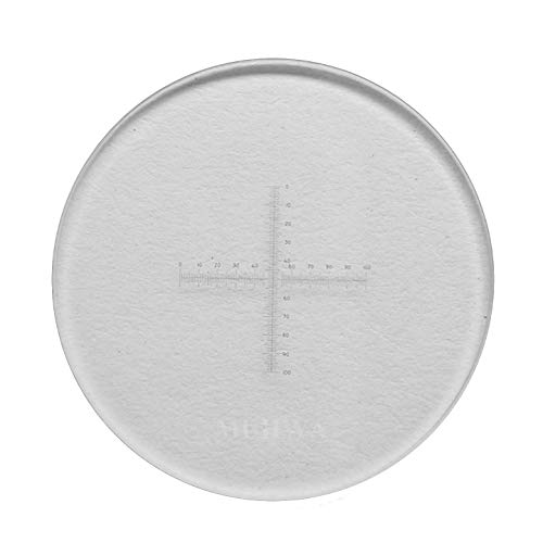 0,1 mm Mikroskop Mikroskop Kreuz Mikroskop Kalibrierlineal Slides 24 mm Durchmesser von MUHWA