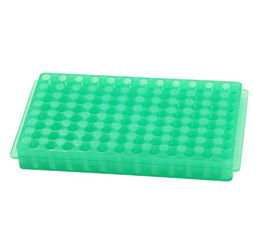 Ampullen Rack Tube Rack Double Panel 96 Positionen für Mikrozentrifuge Röhrchen 0,2-1,5ml Ampullen Rack Tube Rack Double Panel 96 Positionen für Mikrozentrifuge Röhrchen 0,2-1,5ml von MUHWA