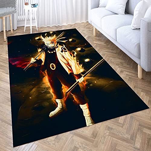 MUICIN Anime Wohnzimmer Teppich 3D Akatsuki 140 * 200cm Warm Anti-Rutsch von MUICIN