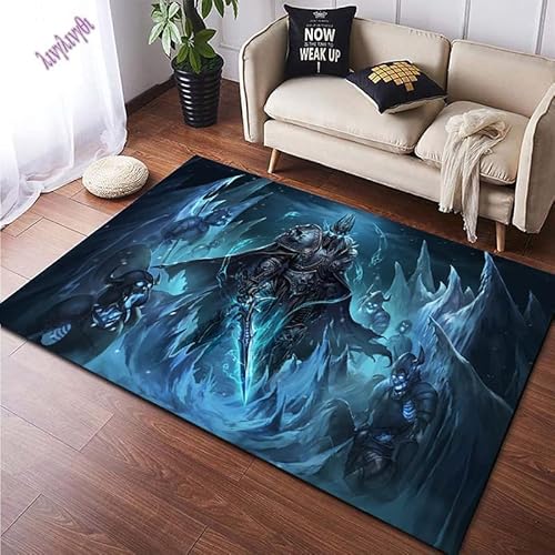 MUICIN Bereich Teppich, 3D-Druck World of Warcraft, Soft, Raum Teppich Spielmatten für Kinderbereich, Haus Dekorationen.,80 * 120cm von MUICIN