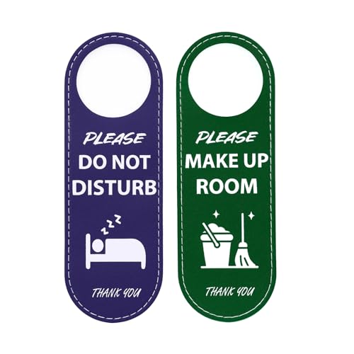 Muka Do Not Disturb Door Sign PU doppelseitig Türschild mit Aufschrift"Do Not Disturb" "Please Knock" für Business Office Muka Do Not Disturb Door Sign PU doppelseitig Türschild mit Aufschrift"Do Not Disturb" "Please Knock" für Business Office von MUKA