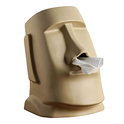 Kreativer Papierhalter Osterinsel Moai Taschentuchbox Steinstatue Figur Moai Moai Papierhalter von MULAIDI