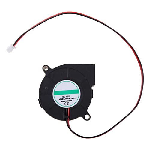 MULAIDI DC12V Leiser Radial Turbogebläse Lüfter Für 3D Drucker Par 3D Gedrucktes Zubehör 3D Gedruckte Teile 3D Druckpapierblatt Büro Elektronischer Drucker Drucker Fotoständer von MULAIDI