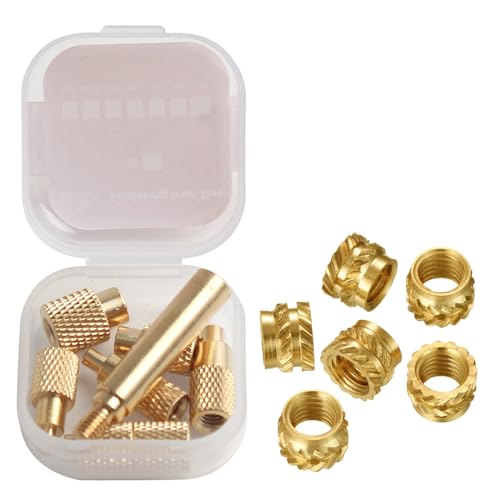 MULAIDI Mit 100PCS Heißschmelzmutter Für Lötkolbenspitze Und Heißschmelzmutter Presskopf Set Für 3D Druckelektronik Europäischen Standard Lötkolben MULAIDI Mit 100PCS Heißschmelzmutter Für Lötkolbenspitze Und Heißschmelzmutter Presskopf Set Für 3D Druckelektronik Europäischen Standard Lötkolben von MULAIDI