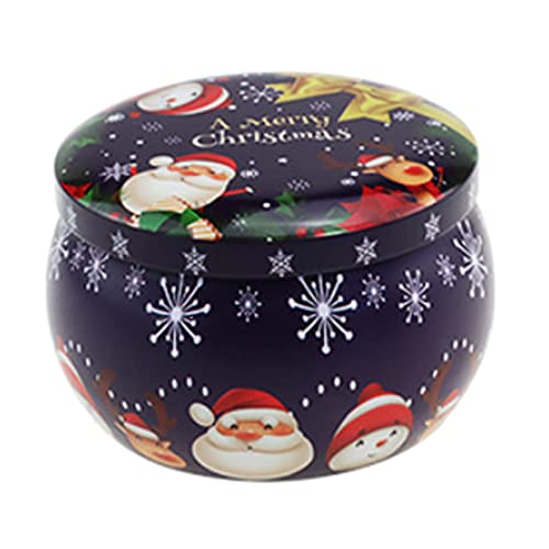 MULAIDI Weihnachtliche Keksdosen Süßigkeiten Weißblech Retro Dosen Dose mit Deckel für trockene Aufbewahrung Gewürze Süßigkeiten Weihnachtsgläser mit Deckel leer für die Herstellung von Feiertagen von MULAIDI