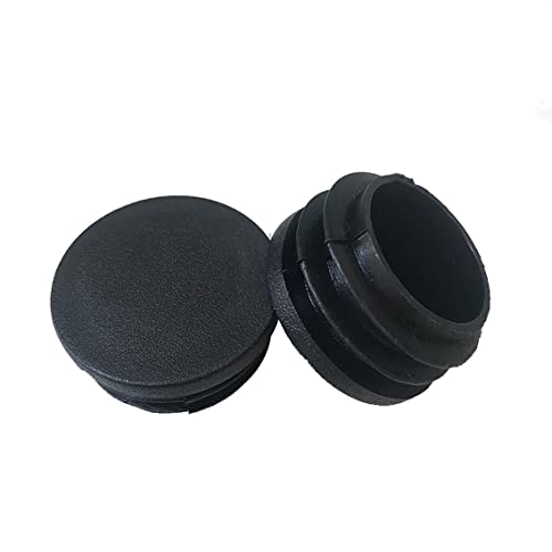 12mm-76mm Schwarze Kunststoff-Rundkappen Innenstopfenschutzdichtung Staubdichtung Endabdeckkappen for Rohrmöbel(2pcs,76mm) von MULANGDI