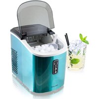 Mulano Eiswürfelmaschine Edelstahl Eiswürfelbereiter Eiswürfel Ice Maker Eis Maschine Icemaker (Blau) von MSPOINT