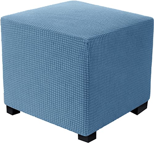 MULARE Stretch Ottomanenbezug, Fußhocker Überzug Stretch Fußhocker Überzug, luxuriöser Samt Pouf Überzug für Wohnzimmer von MULARE