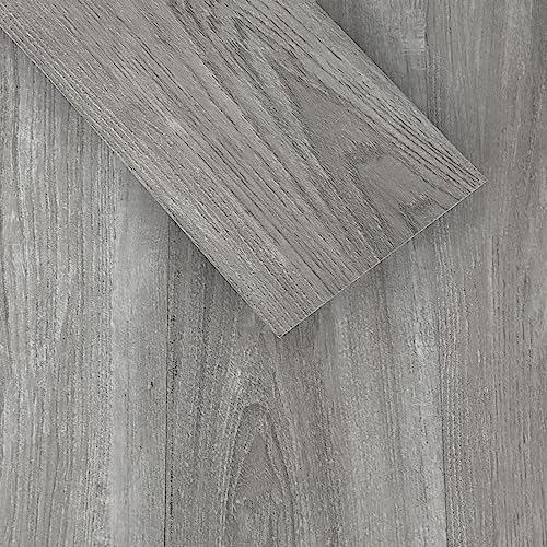 MULGREAT Vinyl-Bodenbelag selbstklebende Dielen PVC- langlebige Holzmaserung für Schlafzimmer, Küche, Wohnzimmer -Dicke 1,5 mm - 2,23m² / 16 Dielen von MULGREAT