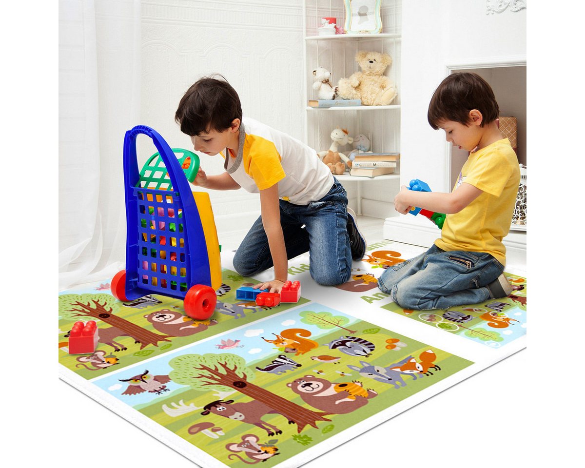 Kinderteppich, MULISOFT, Spielteppich für Kinder, Waschbare Teppiche für Kinderzimmer, Cartoon-Teppiche für Jungen und Mädchen, Stimulieren Sie die Fantasie und Kreativität der Kinder von MULISOFT