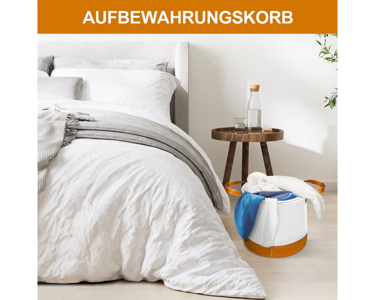 MULISOFT Wäschekorb Wäschesammler (Wäschekorb mit Henkel, 1 St., Faltbarer Wäschekorb Für Babys und Kinder), Beige Wäschekorb für Schlafzimmer und Badezimmer von MULISOFT