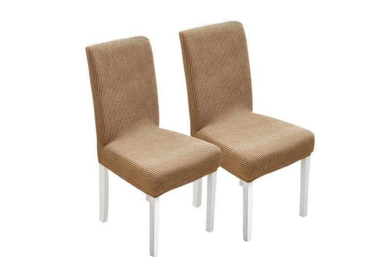 Simloveve Sitzflächenhusse Hochwertiger Stuhlbezug Stretch Stuhl hussen, Universal Stuhlbezug Schwingstühle Hochzeit 2 Stück von Simloveve