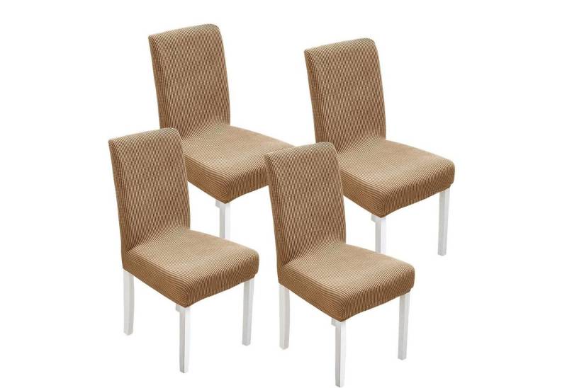Simloveve Sitzflächenhusse Universal Stuhlbezug Stretch Stuhl hussen Hochwertiger Stretchstoff, Stretch-Stuhlhussen, abnehmbar, waschbar,4er-set von Simloveve