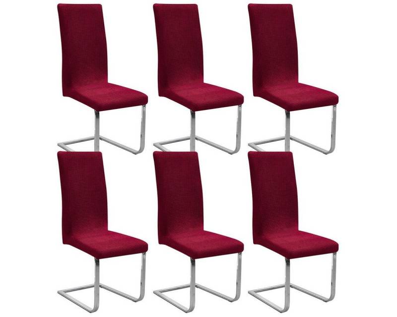 Simloveve Stuhlhusse Stretch Stuhlbezug 6er Set Stuhlhussen Waschbar elastische von Simloveve