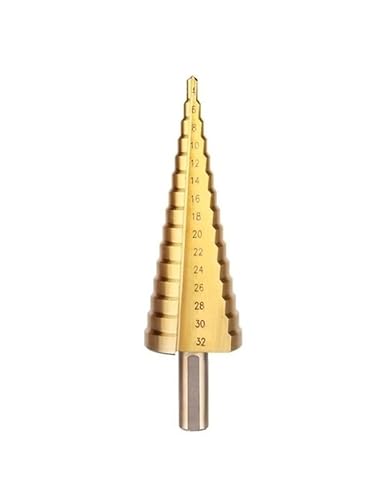 1/3 stücke HSS Hohe Härte Titan Schritt Pagode Bohrer for Metall Holzbearbeitung Hohe Geschwindigkeit Abgestuft Konische Bühne Bohrer Power Tools(Co-Spiral-4x20-9) von MULONGOR