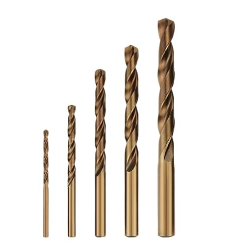 1/5 stücke 11,0-13,5mm Spiralbohrer M35 Kobalt Bohrer Set for Eisen Und Metall Beton Schaft Werkzeuge Zubehör for Metall Edelstahl Bohrer(13.5mm,5PCS) von MULONGOR