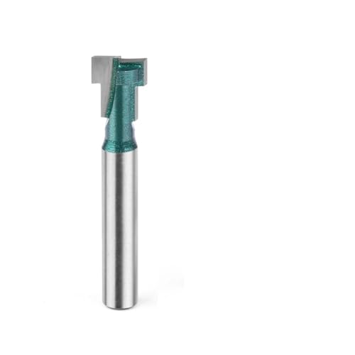 1-2pc 6MM 1/4 "Schaft Stemmen Bit Schloss Tür Router Bit Holz Fräser for Holz bit Gesicht Mühle Hartmetall Cutter Ende Mühle(2Pcs 6.35mm Shank) von MULONGOR