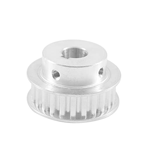 1 STÜCK HTD 8M 26 Zahn Zahnriemenscheibe 8M-26T BF Aluminium Synchronriemenscheibe Keilnut Bohrung 8-28mm for Breite 25/30/40mm 8M Zahnriemen(19mm-keyway 6x2.8mm,Width 25mm) von MULONGOR