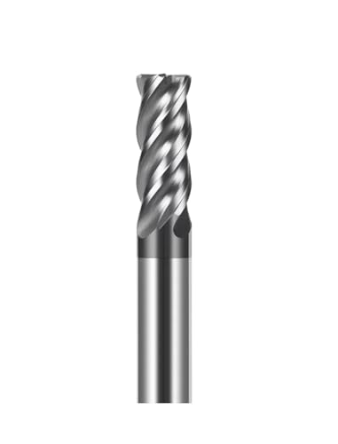 1 stück 1-20mm HRC 70 Eckenradius-Schaftfräser R Bullnose CNC Hartmetall-Stahlfräser Planfräser Metallfräser Werkzeug 4 Flöten R0.5 0.2 R1(8XR1XD8X100L) von MULONGOR