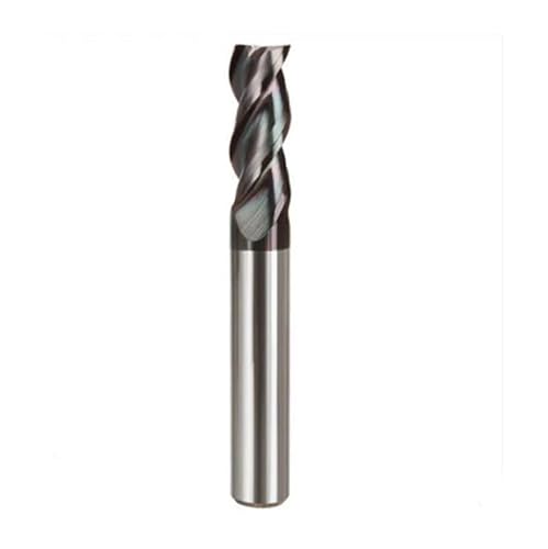 1 stück HRC 65 Wolframstahl DLC-beschichtung Flachfräser Hartmetall-schaftfräser Vertikalfräswerkzeug for AL Kupfer Aluminium(D3.0-9L-3F-4D-50L) von MULONGOR