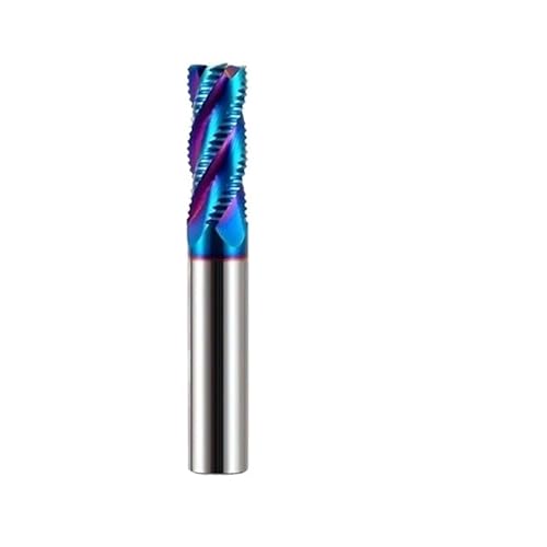 1 stück HRC55/HRC65/HRC70 3/4 Flöten Wolframstahl Hartmetall Nanobeschichtung Wellenklinge Schruppfräser CNC-Bearbeitung Schaftfräser(HRC70-For Steel,8.0x25Cx8Dx75L) von MULONGOR