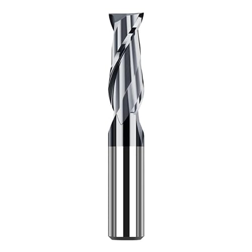 1PC D0.5-d20 1 2 3 4 5 6 8 10 12mm HRC45 Hartmetall-Flachfräser Legierungsbeschichtung Fräser CNC-Bearbeitungswerkzeug 2 Flöten Schaftfräser for Metall(D3xD3x50L) von MULONGOR