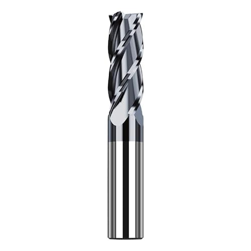 1PC D0.5-d20 1 2 3 5 6 7 8 10mm HRC45 4 Flöten Hartmetall Fräser Schaftfräser for CNC Bearbeitungs Metallbearbeitung Legierung Beschichtung Flachfräser(D8xD8x60L) von MULONGOR