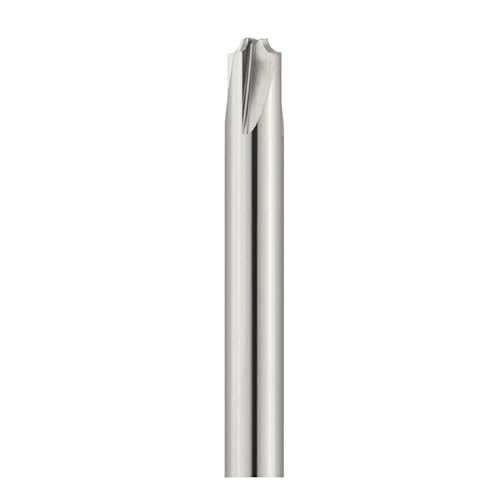 1PC R0.5-R6 Wolframkarbid-Radius-Eckenrundungsfräser Schaftfräser CNC-Werkzeug Inneres R Anfasen Außenradien Viertelkreis-Fräser(Uncoated 4F,R0.75xD4x50L) von MULONGOR