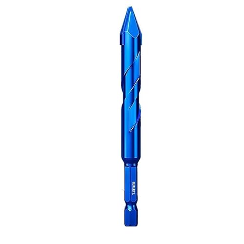 1PC Sechskantschaft Exzentrischer Bohrer Schiefer Kopf Exzentrischer Bohrer Härte Schiefer Kopf Exzentrischer Bohrer Mauerwerk Bit Glas/Ziegel(1pc 6mm) von MULONGOR