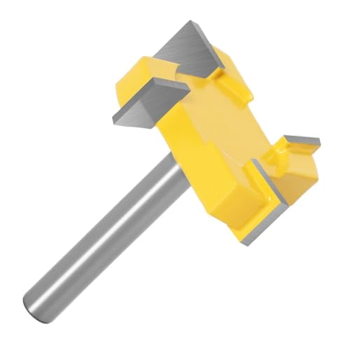 1pc 6mm 8mm 12mm Schaft 4 Rand T Typ Schlitzen Cutter Holz Werkzeug Router Bits for Holz Industrie Grade Fräser(Z4-8X51X12.7) von MULONGOR