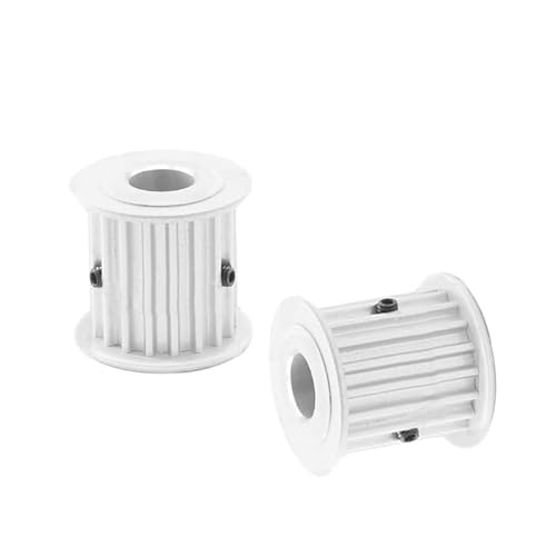 2 STÜCKE S5M Typ Getrieberiemenscheibe S5M 14T 5/6/6,35/8/10mm Innenbohrung Zahnriemenscheibe 11/17/22/27mm Breite Zahnriemenscheibe(6.35mm,17mm) von MULONGOR