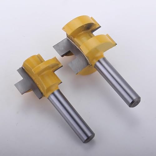 2pc 8mm Schaft Mini Nut und Feder Fräser Set Linie Messer Holz Cutter Zapfen Cutter for Holzbearbeitung werkzeuge von MULONGOR