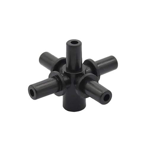 30 Stück 5-Wege-Splitter-Wasserschlauchanschlüsse, 6-mm-Schnittstellen, Sprinkler-Verbindungsstück, Tropfsystem-Schlauchverschraubung von MULONGOR